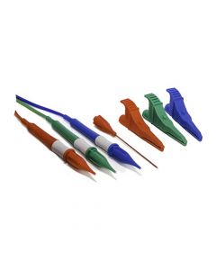 Megger - Test Lead Red/Green/Blue Unfused Red/Blue Lg Tip (Boxed)