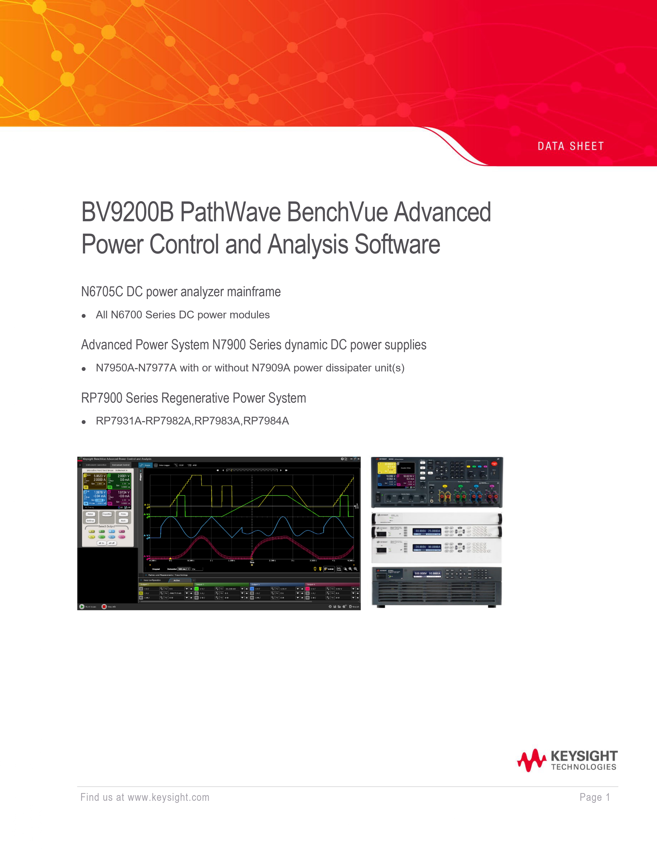 BV9200B PathWave BenchVueAdvancedPower Control and Analysis Software.pdf