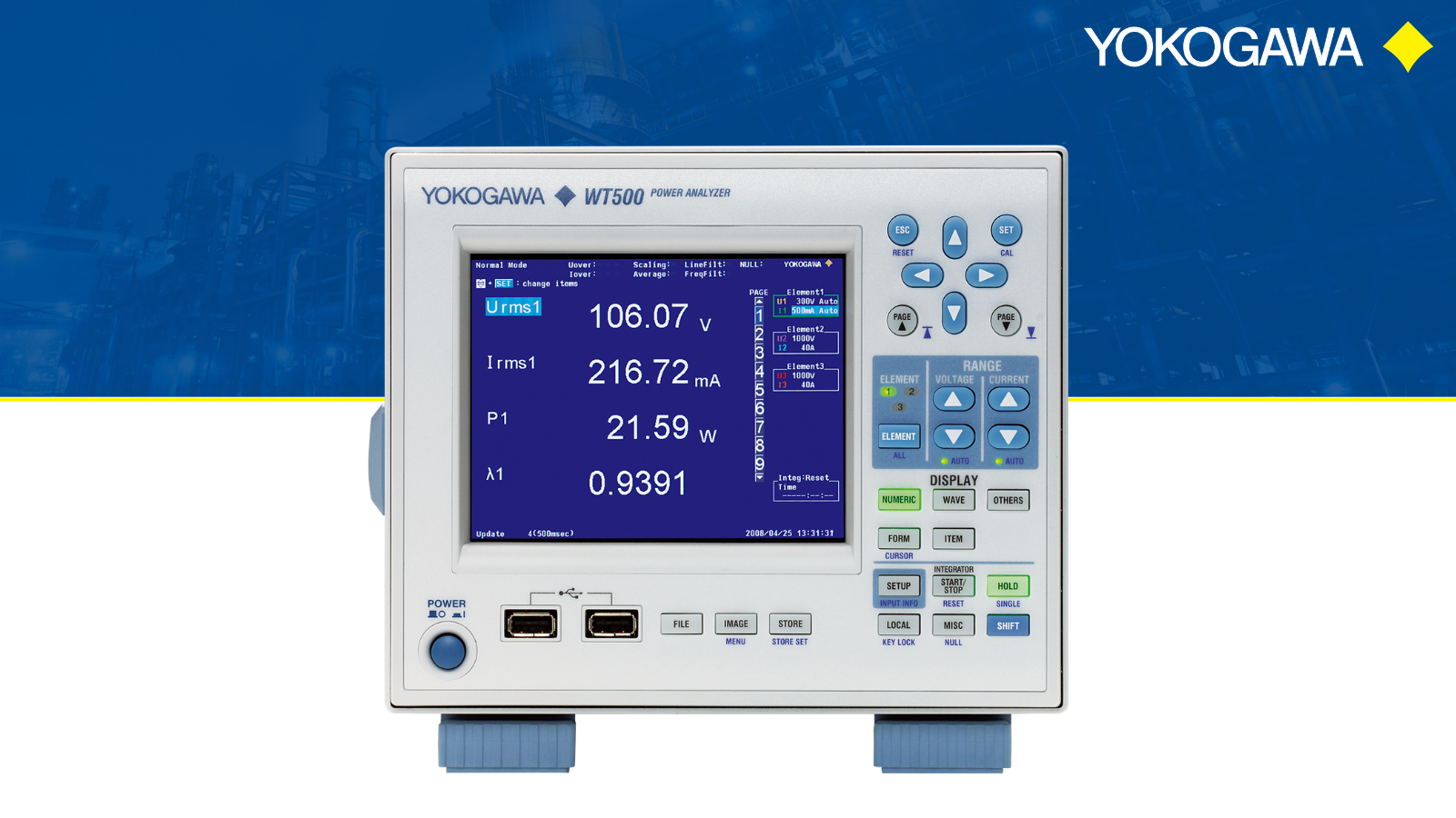 Yokogawa WT500 Digital Power Analyzer