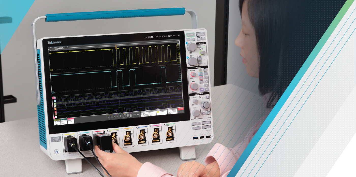 Tektronix 5 Series MSO oscilloscope - Troubleshooting Multiple-Bus Systems Using FlexChannel® Input Channels