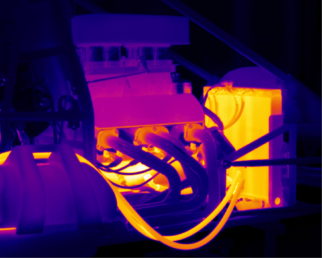 The thermal imagery produced by the FLIR SC6700